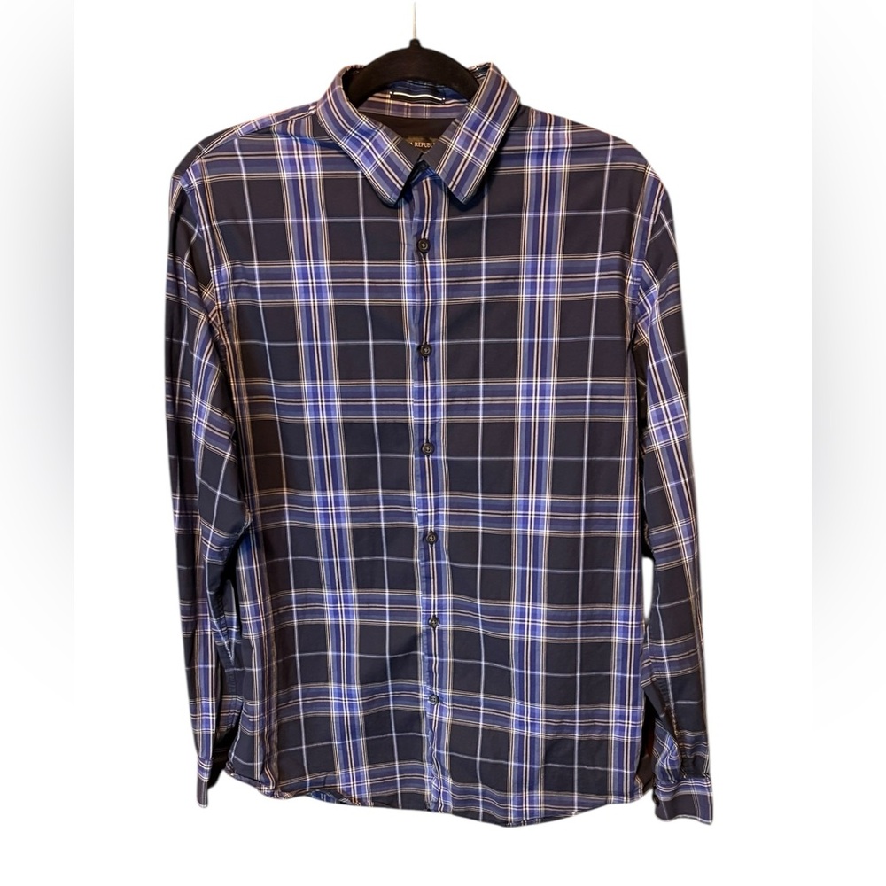Banana Republic Plaid Button Down Shirt Men’s Medium Business Casual